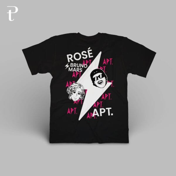 Rose and Bruno Mars APT 3 Premium Cotton T-Shirt - Image 4