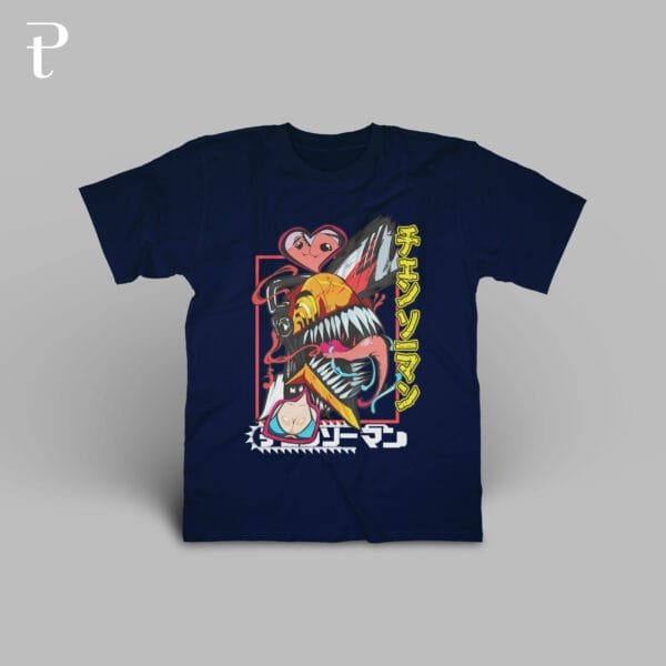 Anime Chainsaw Man Premium Cotton T-Shirt