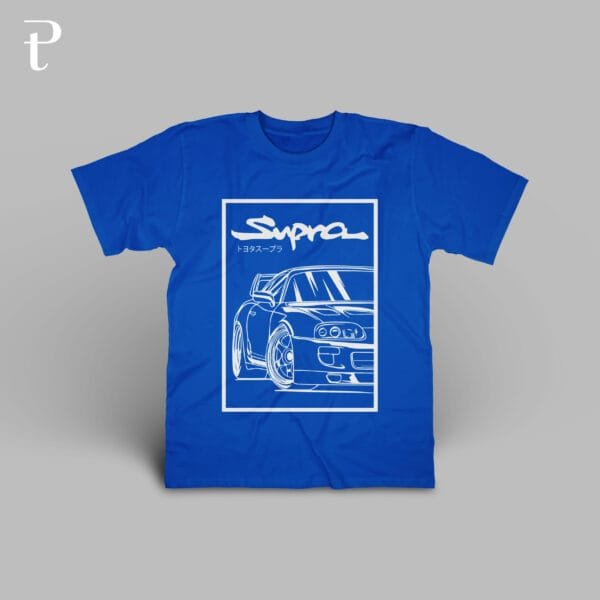 Toyota Supra MK 1 Model 6 Premium Cotton T-Shirt - Image 4