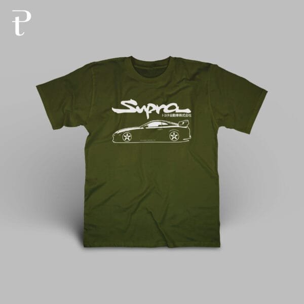 Toyota Supra MK 1 Model 5 Premium Cotton T-Shirt - Image 5