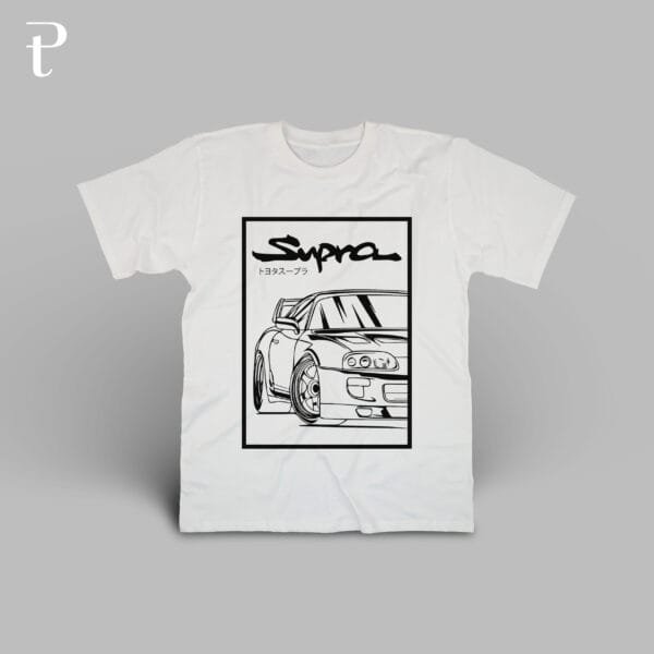 Toyota Supra MK 1 Model 6 Premium Cotton T-Shirt - Image 5