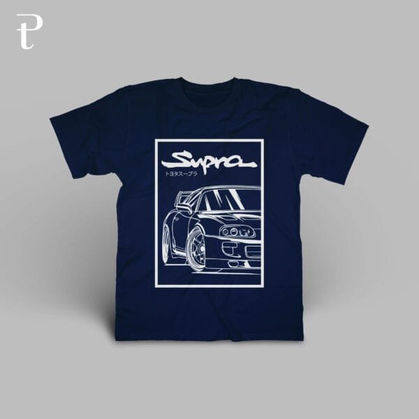 Toyota Supra MK 1 Model 6 Premium Cotton T-Shirt - Image 6