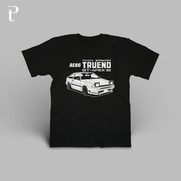 Toyota AE86 Trueno Premium Cotton T-Shirt - Image 2