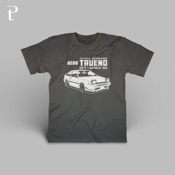 Toyota AE86 Trueno Premium Cotton T-Shirt - Image 3