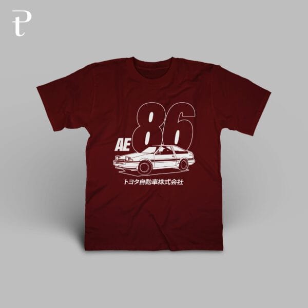 Toyota AE86 Trueno 2 Premium Cotton T-Shirt - Image 5