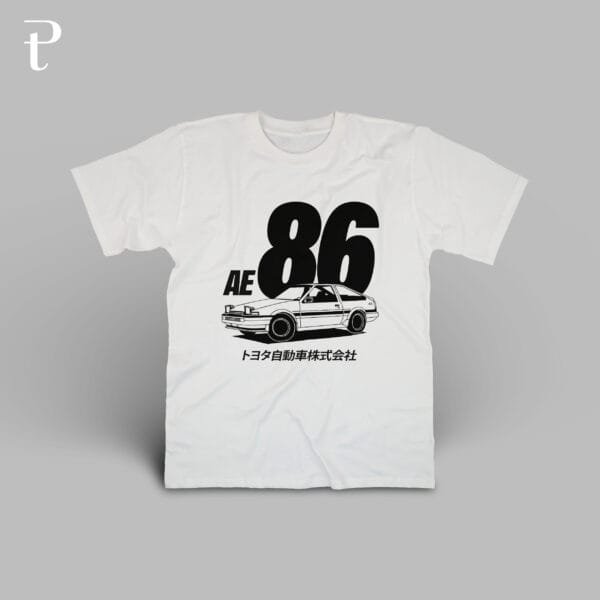 Toyota AE86 Trueno 2 Premium Cotton T-Shirt - Image 7