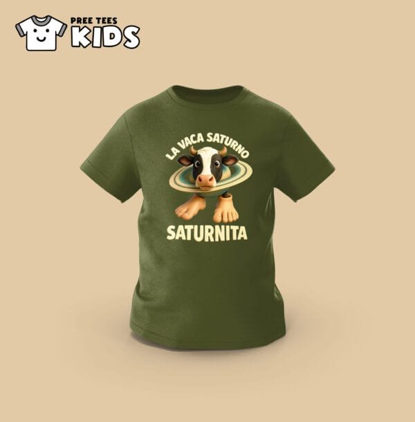 KIDS Anomali LA VACA SATURNO SATURNITA Premium Cotton T-Shirt - Image 2