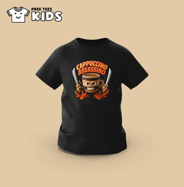 KIDS Anomali CAPPUCCHINO ASSASSINO Premium Cotton T-Shirt - Image 2