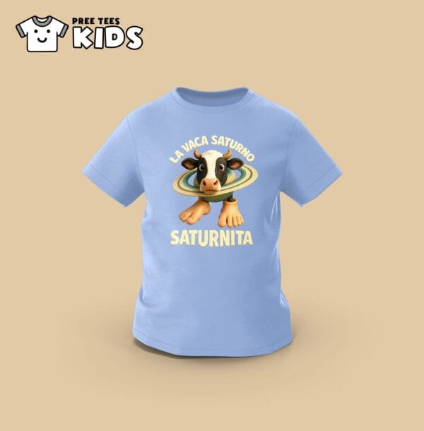 KIDS Anomali LA VACA SATURNO SATURNITA Premium Cotton T-Shirt - Image 4