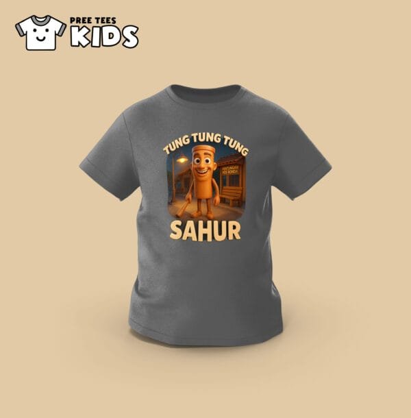 KIDS Anomali TUNG TUNG SAHUR Premium Cotton T-Shirt - Image 3