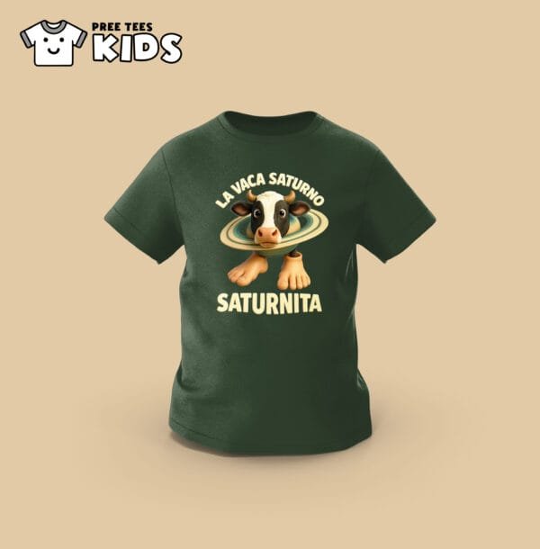 KIDS Anomali LA VACA SATURNO SATURNITA Premium Cotton T-Shirt - Image 6