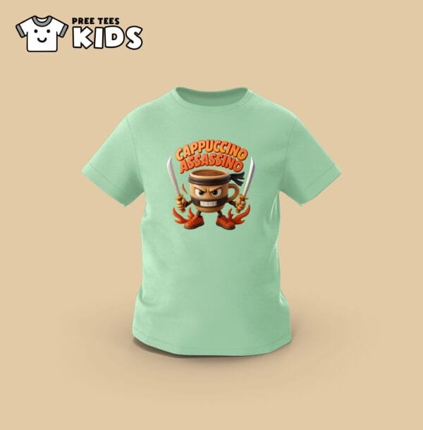 KIDS Anomali CAPPUCCHINO ASSASSINO Premium Cotton T-Shirt - Image 4