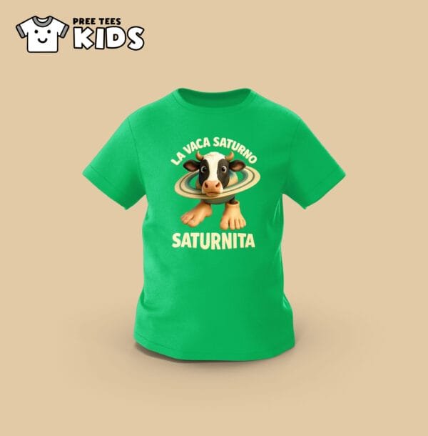 KIDS Anomali LA VACA SATURNO SATURNITA Premium Cotton T-Shirt - Image 7