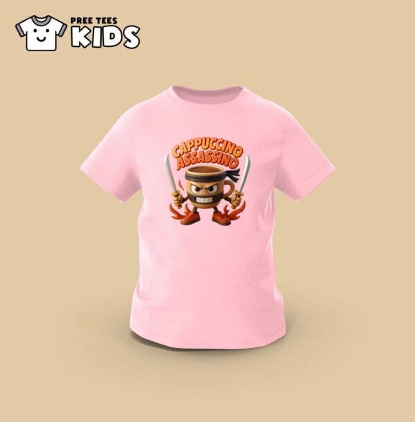 KIDS Anomali CAPPUCCHINO ASSASSINO Premium Cotton T-Shirt - Image 5