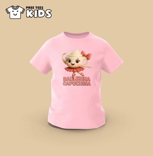KIDS Anomali BALERINA CAPUCHINA Premium Cotton T-Shirt