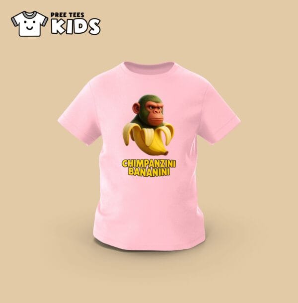 KIDS Anomali CHIMPANZINI BANANINI Premium Cotton T-Shirt - Image 4