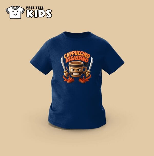 KIDS Anomali CAPPUCCHINO ASSASSINO Premium Cotton T-Shirt - Image 6