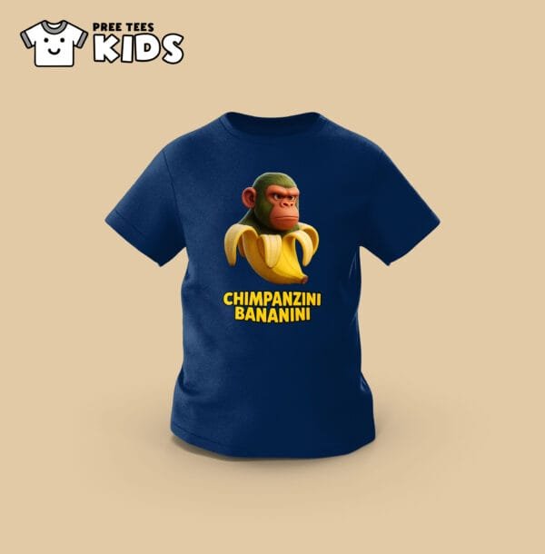 KIDS Anomali CHIMPANZINI BANANINI Premium Cotton T-Shirt - Image 5
