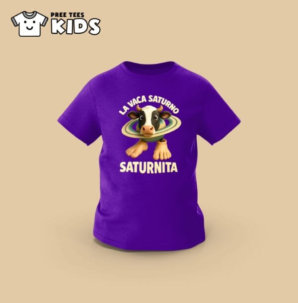 KIDS Anomali LA VACA SATURNO SATURNITA Premium Cotton T-Shirt - Image 12