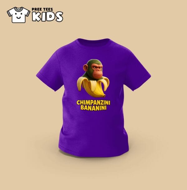 KIDS Anomali CHIMPANZINI BANANINI Premium Cotton T-Shirt - Image 6