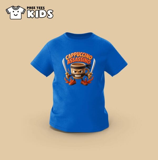 KIDS Anomali CAPPUCCHINO ASSASSINO Premium Cotton T-Shirt - Image 8