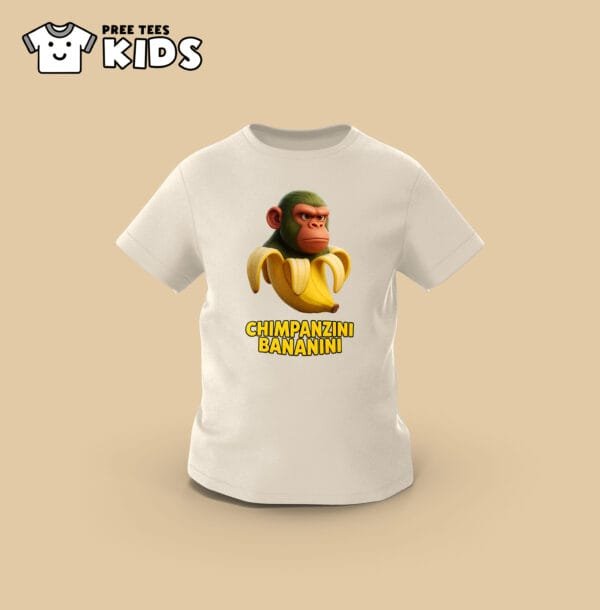 KIDS Anomali CHIMPANZINI BANANINI Premium Cotton T-Shirt - Image 8