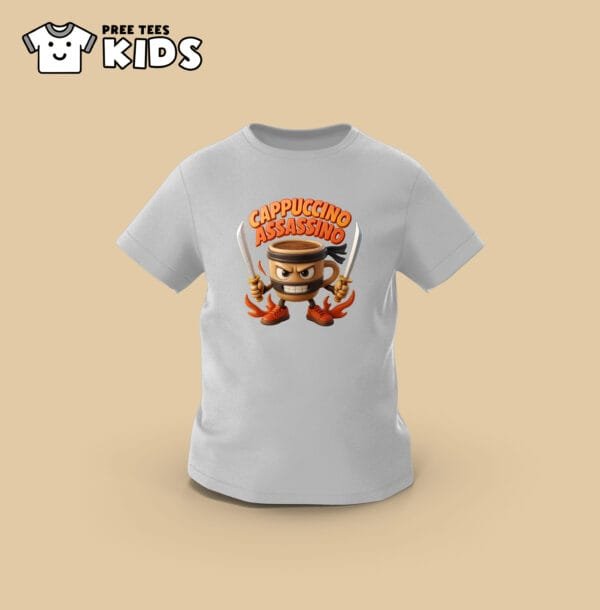 KIDS Anomali CAPPUCCHINO ASSASSINO Premium Cotton T-Shirt - Image 10