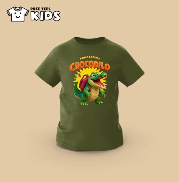 KIDS Anomali BOMBARDINO CROCODILO Premium Cotton T-Shirt - Image 2