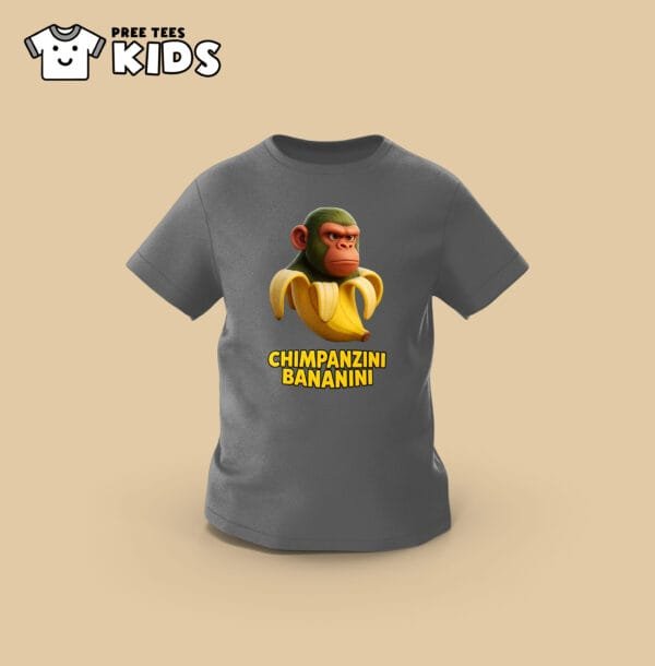 KIDS Anomali CHIMPANZINI BANANINI Premium Cotton T-Shirt - Image 10