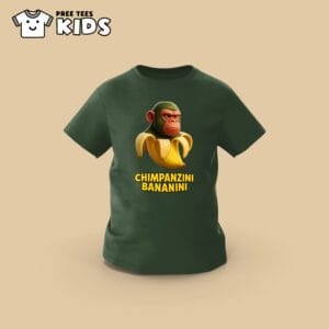 KIDS Anomali CHIMPANZINI BANANINI Premium Cotton T-Shirt