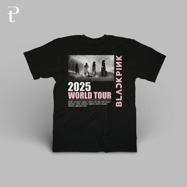 BLACKPINK WORLD TOUR DEADLINE Premium Cotton T-Shirt - Image 6