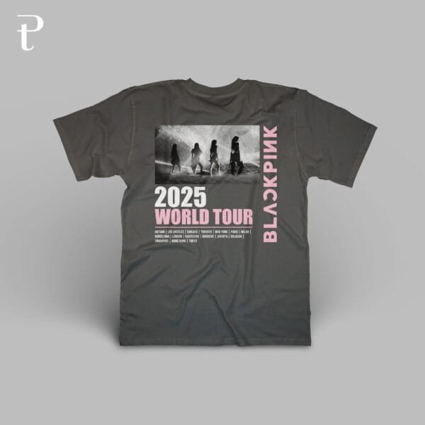 BLACKPINK WORLD TOUR DEADLINE Premium Cotton T-Shirt - Image 8