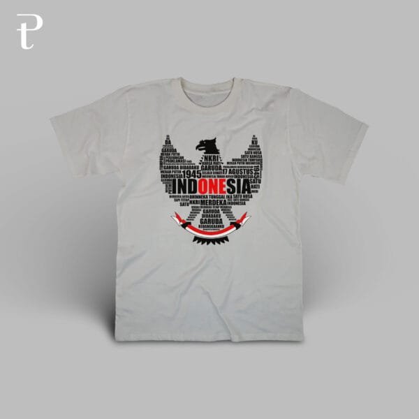 GARUDA PANCASILA TYPOGRAPHY Premium Cotton T-Shirt - Image 2