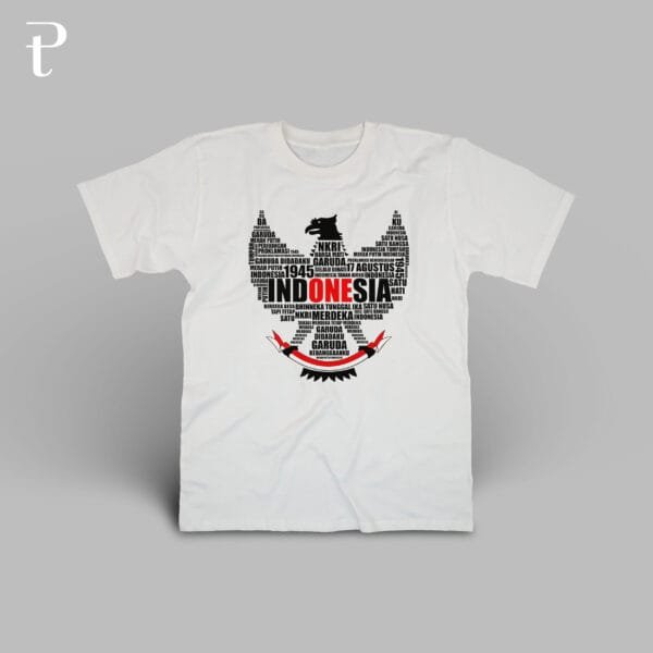 GARUDA PANCASILA TYPOGRAPHY Premium Cotton T-Shirt - Image 3