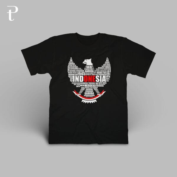 GARUDA PANCASILA TYPOGRAPHY Premium Cotton T-Shirt - Image 4