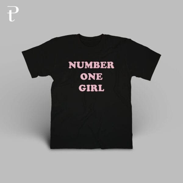 Number One Girl Custom Premium Cotton T-Shirt - Image 3