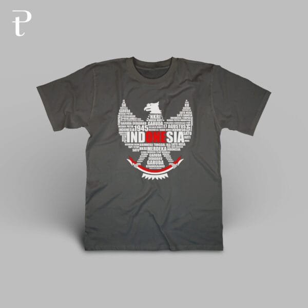 GARUDA PANCASILA TYPOGRAPHY Premium Cotton T-Shirt