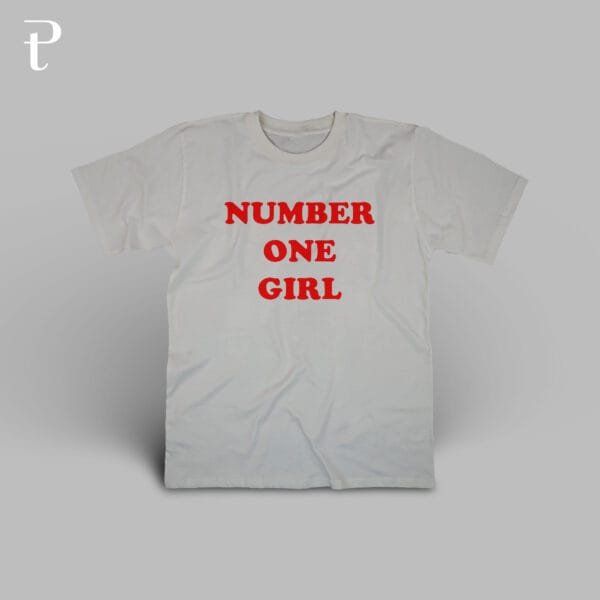 Number One Girl Custom Premium Cotton T-Shirt - Image 4