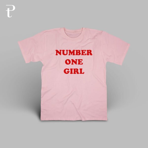 Number One Girl Custom Premium Cotton T-Shirt - Image 5