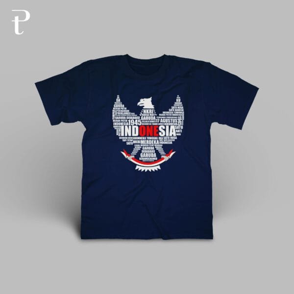 GARUDA PANCASILA TYPOGRAPHY Premium Cotton T-Shirt - Image 6
