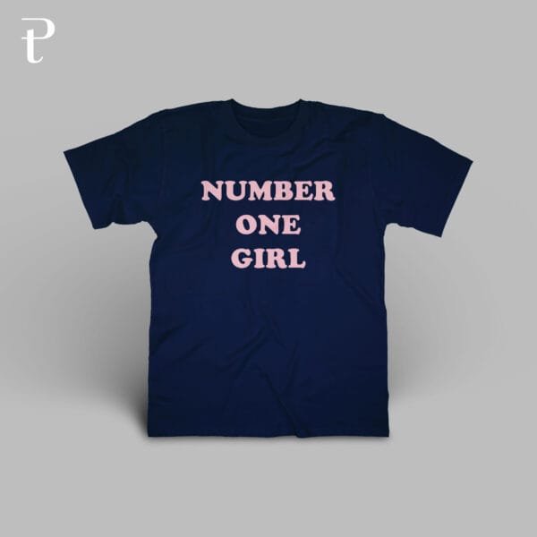 Number One Girl Custom Premium Cotton T-Shirt - Image 6
