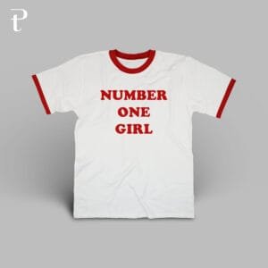 Number One Girl Premium Cotton Ringer T-Shirt