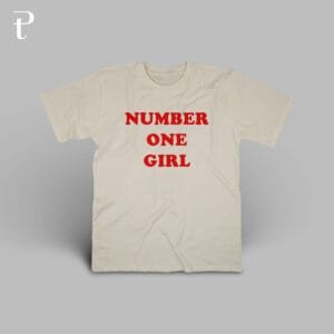 Number One Girl Custom Premium Cotton T-Shirt