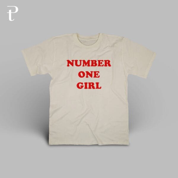 Number One Girl Custom Premium Cotton T-Shirt