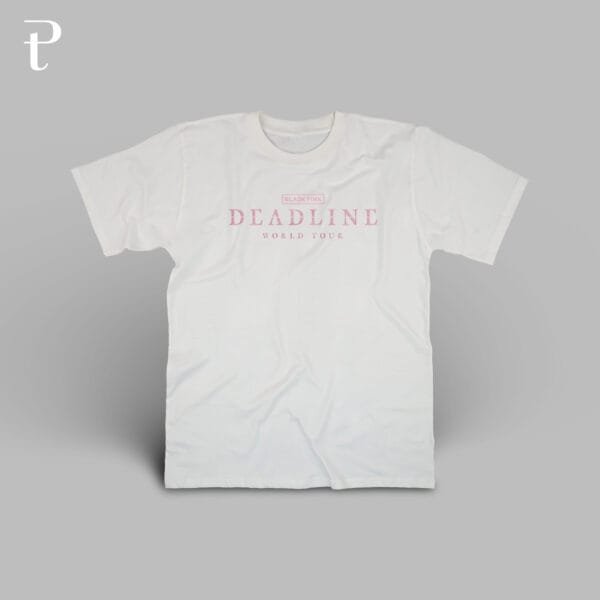 BLACKPINK WORLD TOUR DEADLINE Premium Cotton T-Shirt - Image 3