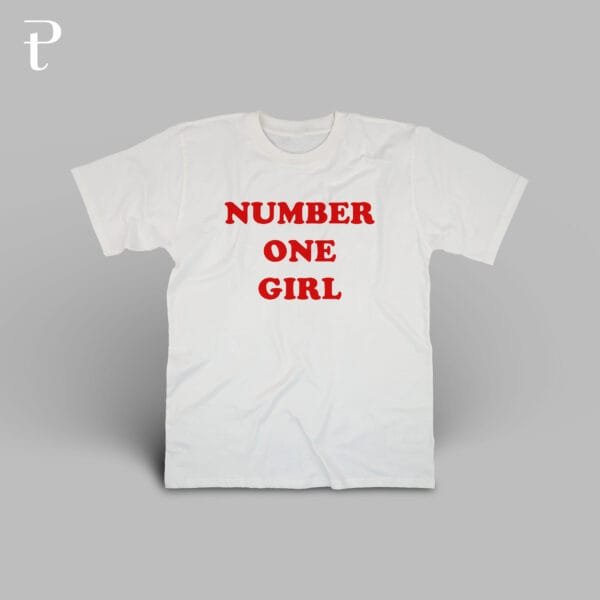 Number One Girl Custom Premium Cotton T-Shirt - Image 8