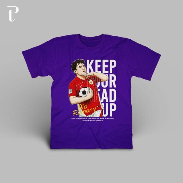 Ole Romeny Keep Your Head Up Premium Cotton T-Shirt - Image 7
