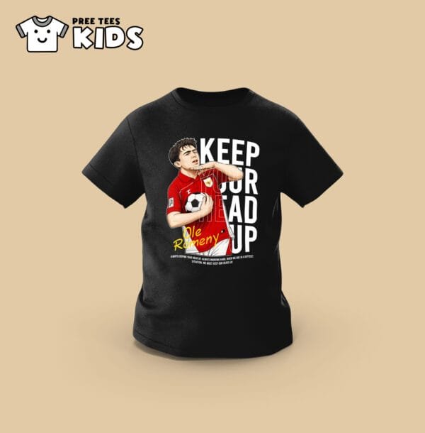 KIDS Ole Romeny Keep Your Head Up Premium Cotton T-Shirt - Image 2