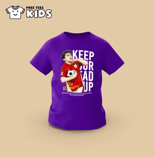 KIDS Ole Romeny Keep Your Head Up Premium Cotton T-Shirt - Image 5