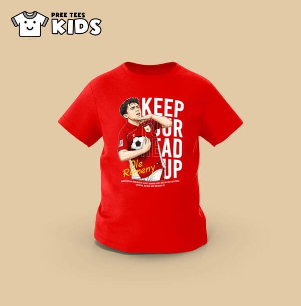 KIDS Ole Romeny Keep Your Head Up Premium Cotton T-Shirt